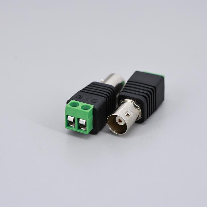 10PCS 12V BNC Female Jack Adapter Plug Video Balun Converter BNC Connector for Led Strip Light DVR CCTV Camera Power