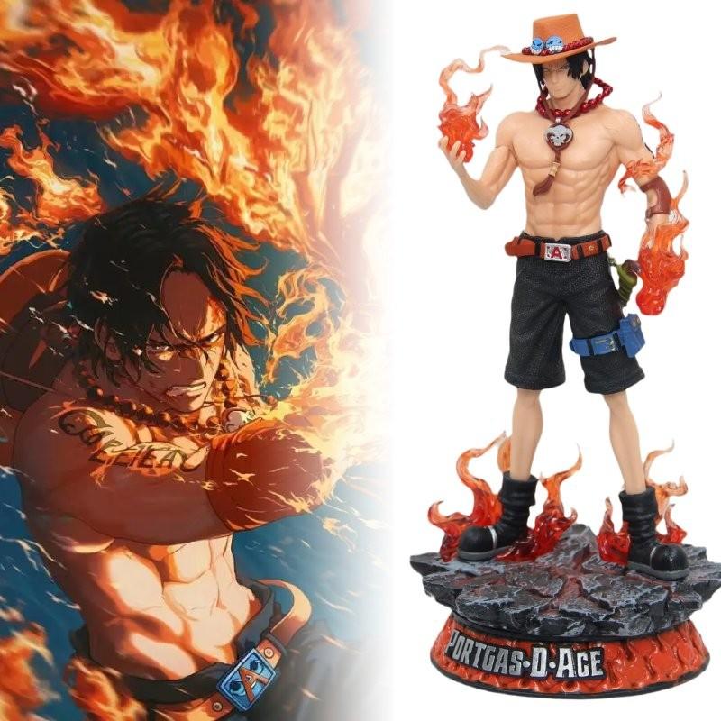 One Piece Ace Pvc Toy Doll Model Desktop Decoration Children Christmas Gift