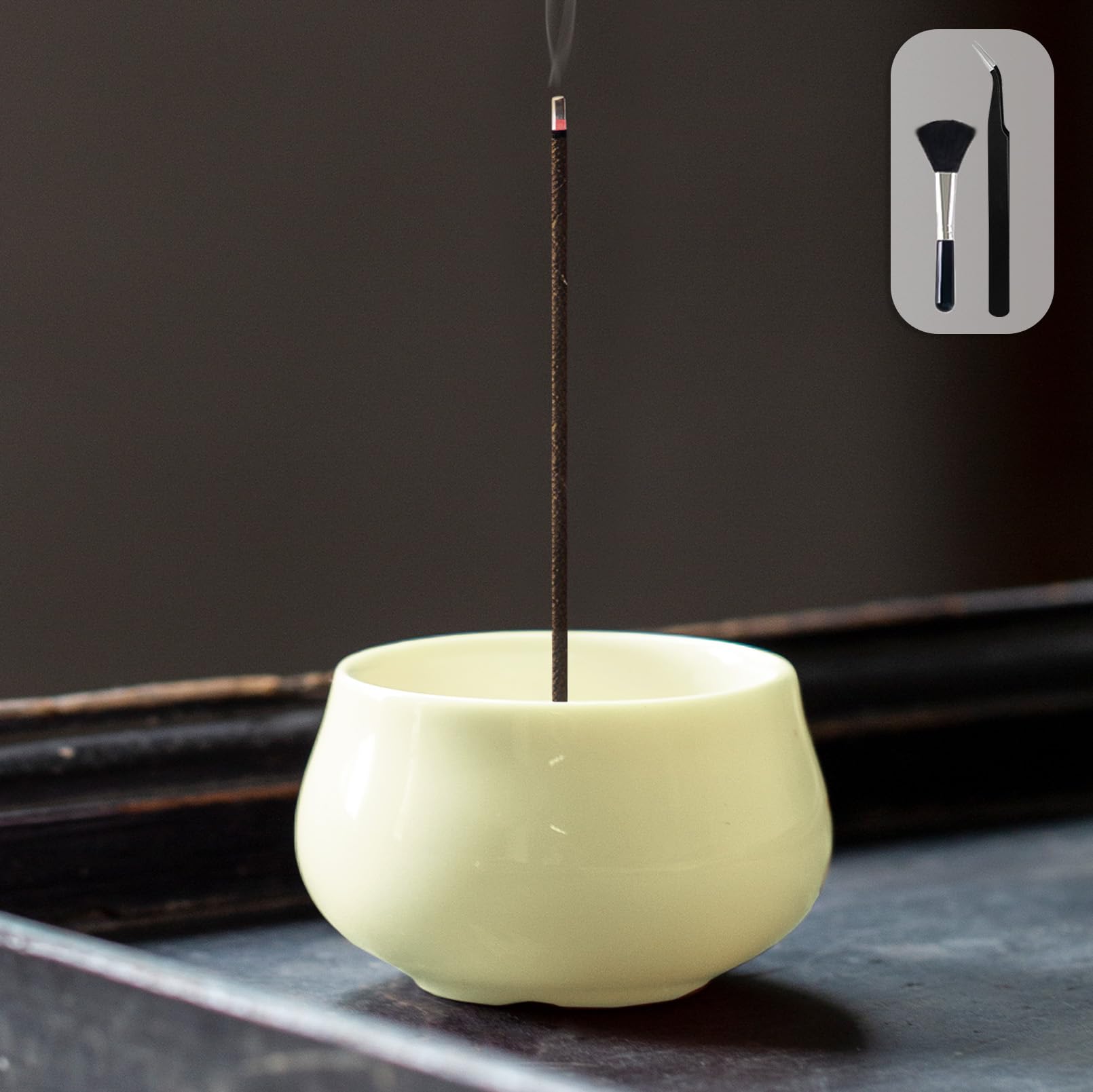 

GOKEI Incense Ceramic Incense Incense Stylish Aromatherapy Incense Holder for Buddhist Incense Incense Incense Mini Buddhist Simple Incense Calming