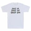 Shut Up Funny Friends Shirt How You Doin Vintage Men's Cotton T-Shirt