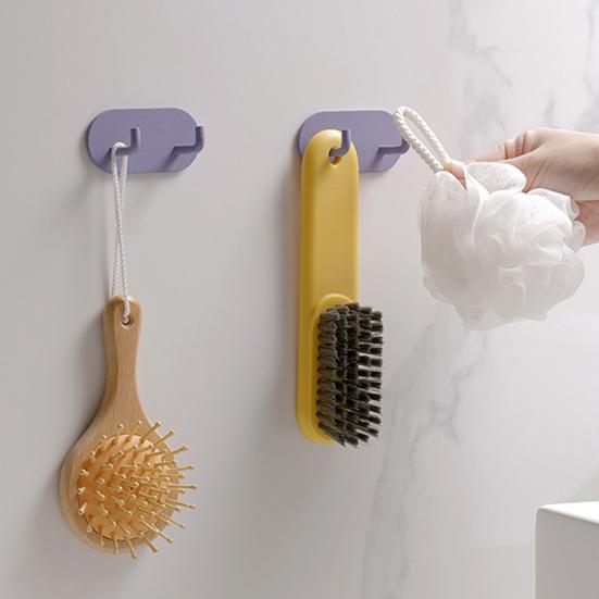 Universal Punch-free Hanger Hook Wall Mounted Self Adhesive Carbon Steel Wall Hook for Home