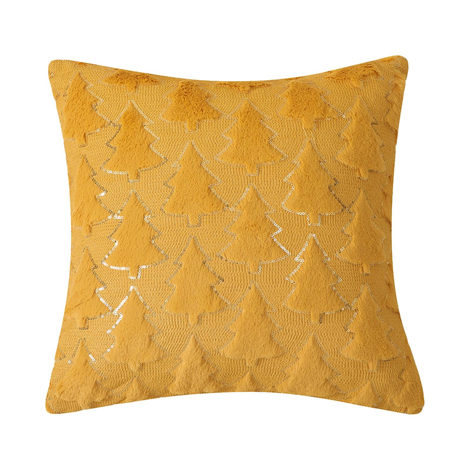 Christmas Pillow Cover Christmas Tree Plush Pillow Cover Pillow One Size 970₽