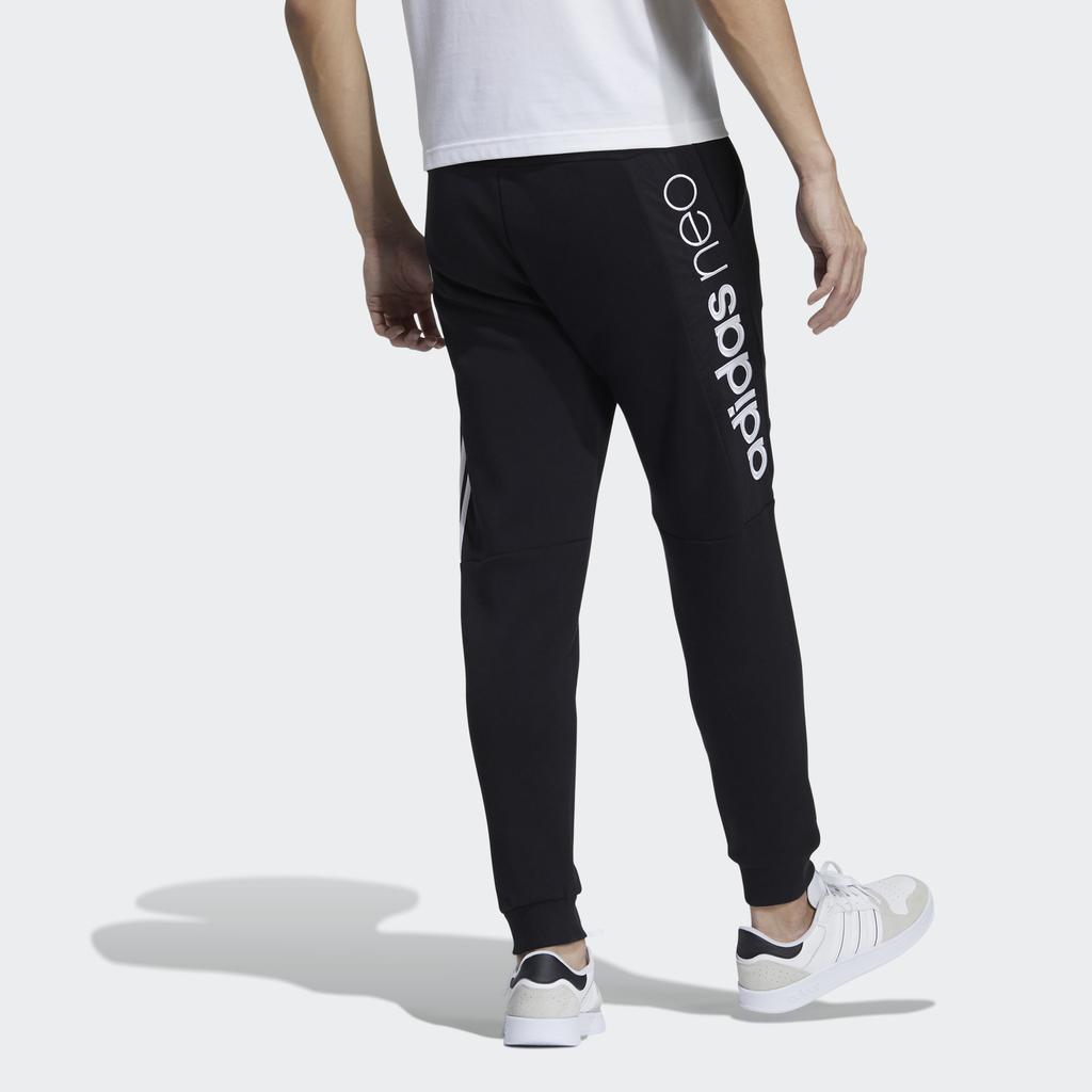 Adidas Neo Logo Stripe Sports Pants Men Bottoms Black GP5681