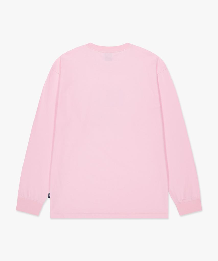 LMC Melting Bear Long Slv Tee Pink