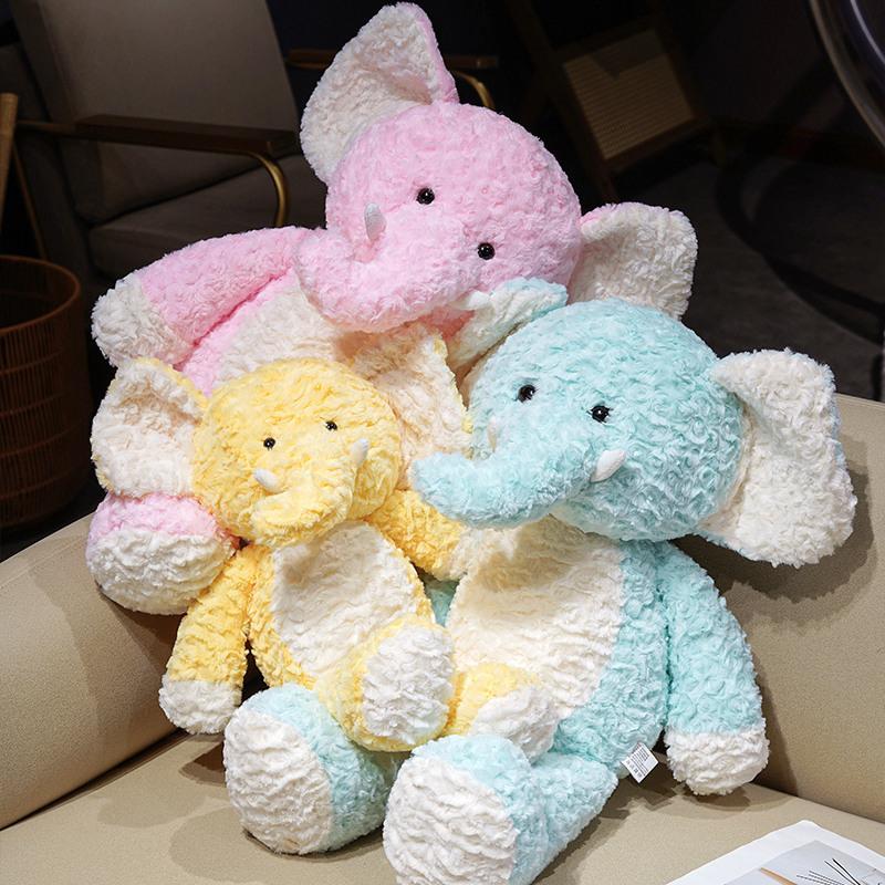 45/65cm Cute Soft Elephant Plush Large Elephant Toy Stuffed Animals Plushies Pillow Baby Accompany Doll Infant Toys Newborn Gift