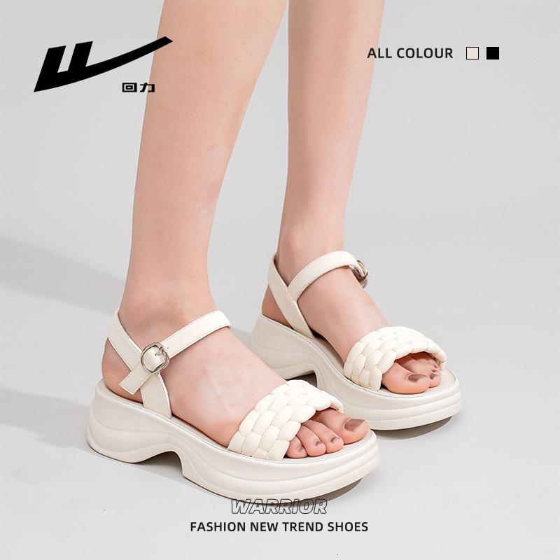 Outside Wear One Word with Temperament Sandals Thick Sole with Skirt Women's Shoes Sandals