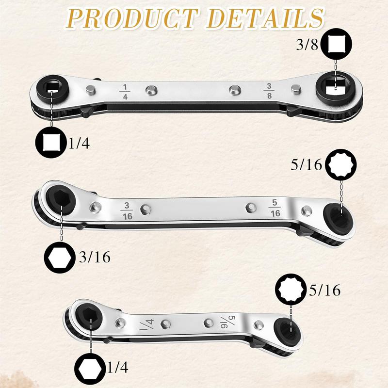 Car Air Conditioning Dual Size Remover Installer With Wrench Valve Core Removal Kit Valve Core Remover Tool Interior Accessories