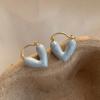 2023 High-End Peach Heart Earrings - Trendy Niche Design Ear Cuffs in Light Luxury Style