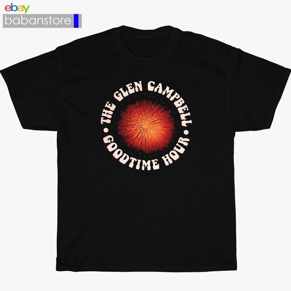 

New Shirt The Glen Campbell Goodtime Hour Logo Black TShirt Size S3XL Unisex T-Shirt XXL