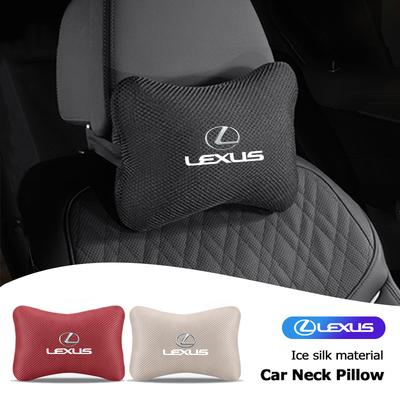 Oreiller de Nuque Respirant de Haute Qualité pour Appui-tête de Siège Auto avec Logo Automatique Pour GS IS LS500h ES260 ES300h RX350h NX260 UX260 LM LC RZ4