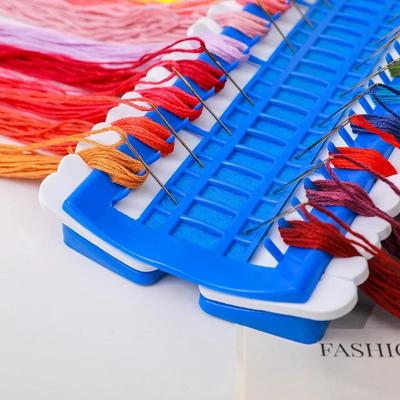 Cross Stitch Tool with 30 Holes and 50 Positions for Thread Straightening, Needle Insertion, and Clamping