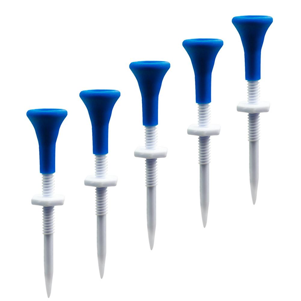 5pcs Golf Spikes Adjustable Height Golf Training Ball Tees Portable Reusable Training Aids Outdoor Sports Accessories