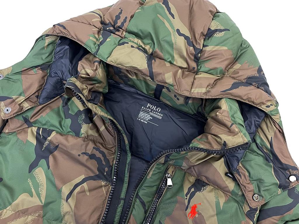 Polo Ralph Lauren Performance Down Jacket Size 0101839 Parka, M, Camo,