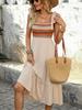 2025 Summer European-American Ethnic A-Line Spliced Sling Dress