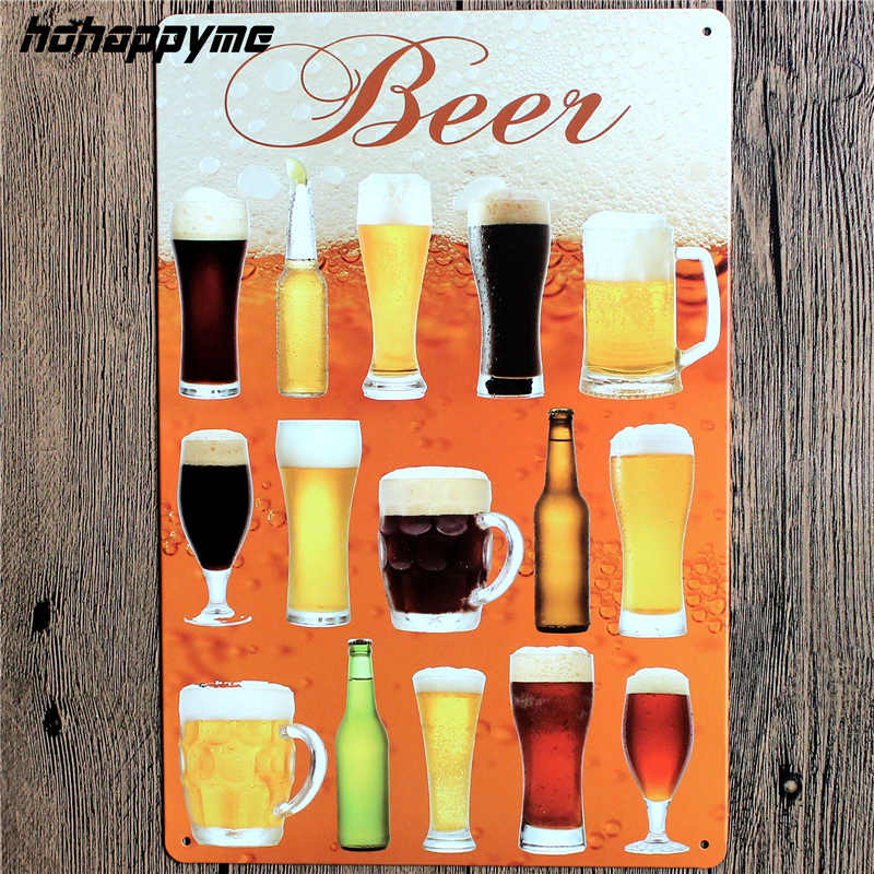Vintage Tin Beer Signs Antique Decorative Metal Plaques Beer Carteles Vintage Metal Plaque Metal Vintage Pub 20*30cm