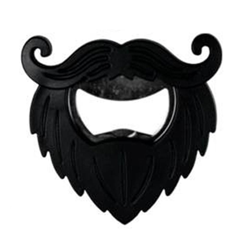 Les Trésors De Lily [L3110] - Humoristischer Flaschenöffner 'Schnurrbart' schwarz - 7x7 cm