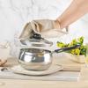 Thickened Pot Holders for Kitchen Waves Texture Non-Slip Silicone Potholders Heat-Resistant Hot
