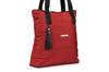 Bordeauxrote Damen-Stepptasche original A4 sportlich mit Fransen W90