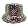 Spring Polyester Print Bucket Hat Fisherman Hat Outdoor Travel Sun Cap for Girl and Women 178