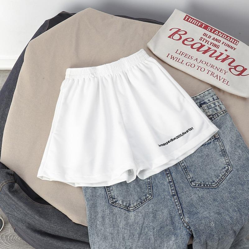 Cotton Hot Pants Women Summer Loose Small Letter Print Sports Casual All-match Student Shorts Women