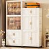 Children's Wardrobe & Storage Cabinet for Clothes, Snacks & Toys - No-Install Foldable Plastic Box