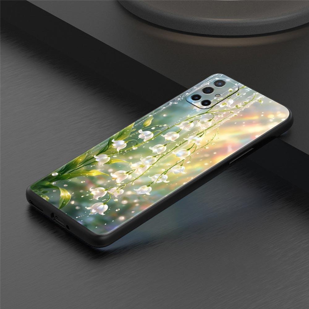 Coque de téléphone florale transparente Muguet pour Oneplus 13R 13 12R 11 10T 10R Nord N100 N200 N10 10 9 9R 9RT CE 3 2 Pro TPU souple