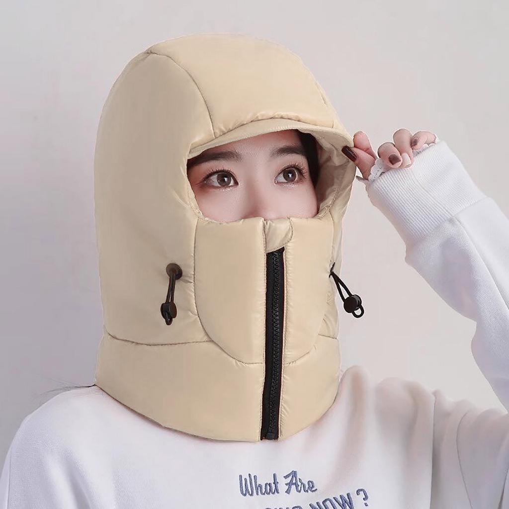 Unisex Bomber Hat Trapper Hat with Neck Warmer Bomber Hat Balaclava for Outdoor Winter Mask for Skiing Camping Hiking