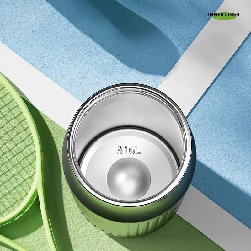 COOKER KinG in Stock 650ml Thermos Cup Stainless Steel Insulated Water Bottle Sports Insulated Cup Keeps Cold and Hot Travel Mug
