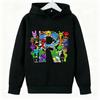 Autumn Winter Spravaki Character Collage Initials Printed Hoodies Fashionable Casual Warm Sports Long Sleeved Children's Boy Hooded Sweatshirts