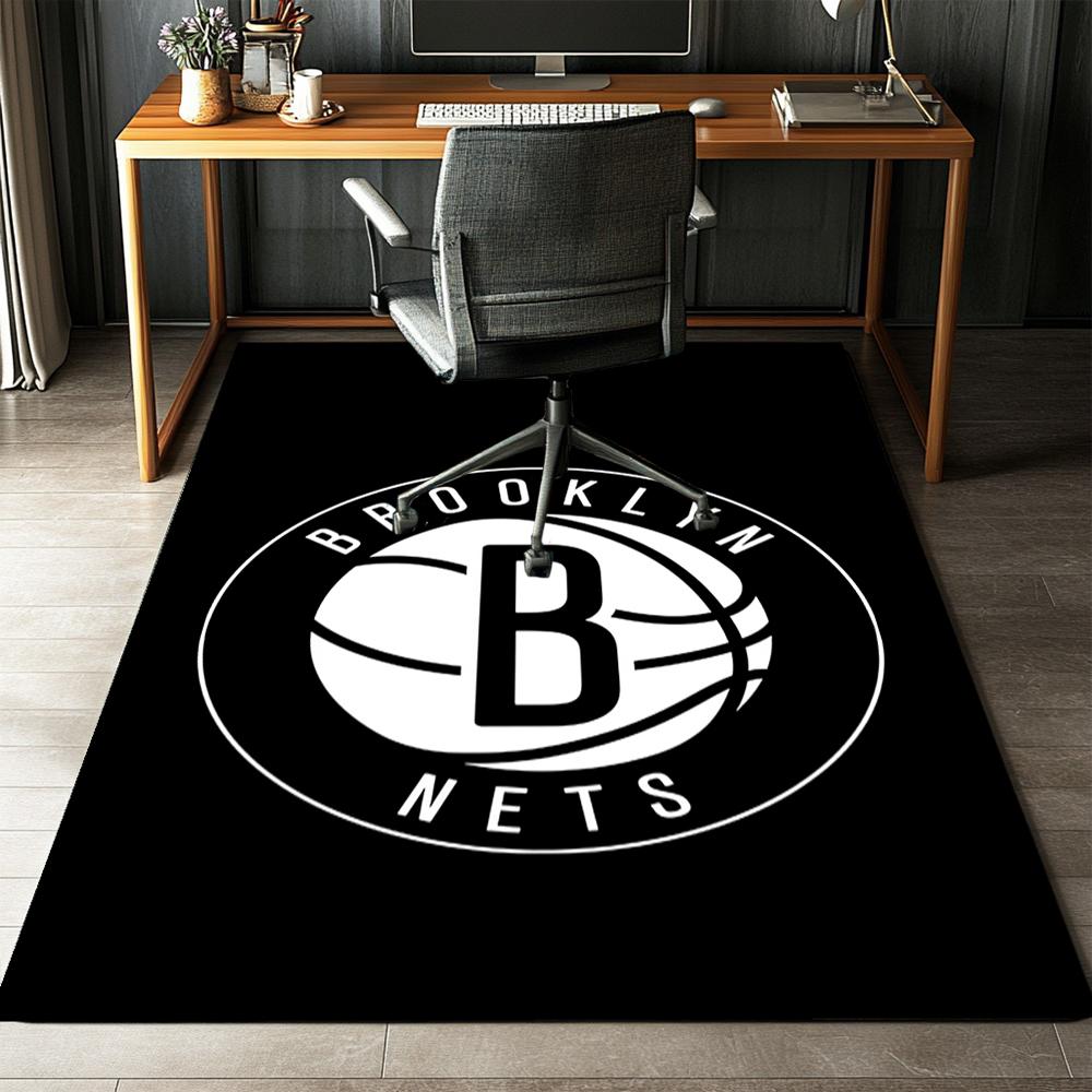 Brooklyn Nets Printed Carpet,Rug,for Office Chair Living Room Bedroom Kitchen Room Decor Gifts.
