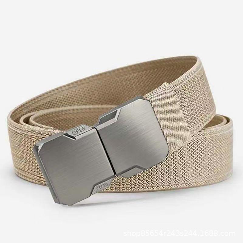 Alloy Men's Buckle Belt Versatile Simple Outdoor Sports Tactical Belt for Men and Women Durable Lightweight Adjustable