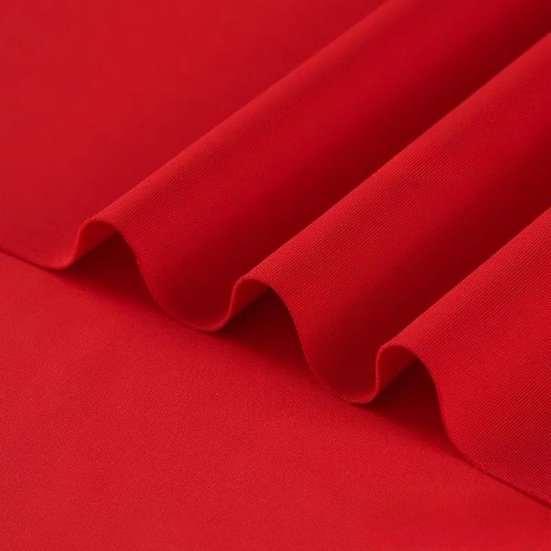 Air Layer Fabric Spring Summer Thin Knit Elastic Soft Breathable Clothing Fabric Cloth Sewing Polyester Spandex Rayon Material
