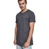 Tee-shirt Oversize - Urban Classics - Gris Foncé - Manches Longues - Col Arrondi - Ajusté