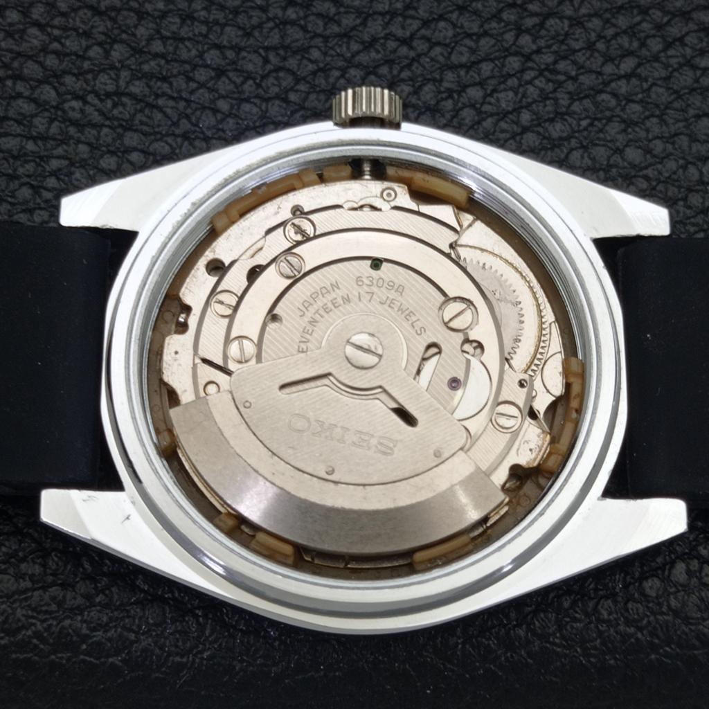 JAPAN SEIKO 5 AUTOMATIC MENS 6309A REFURBISHED WHITE COLOR DIAL WATCH A440317-4 Sk-a440317