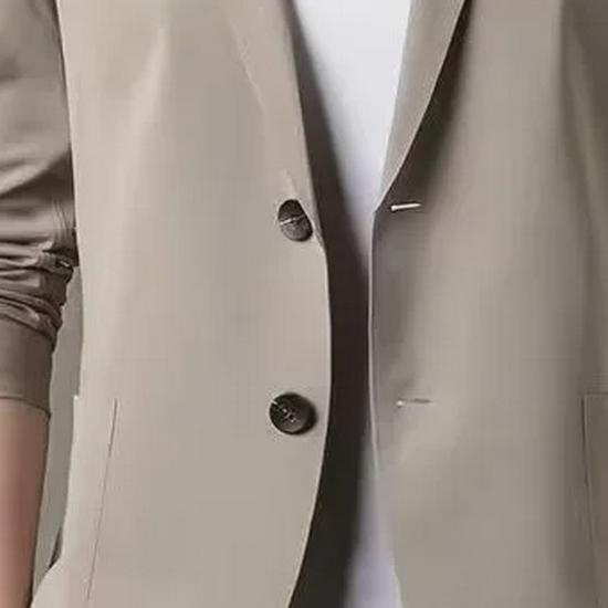 Men's Solid Color Suit Jacket - 2024 Early Spring Casual Business Style
