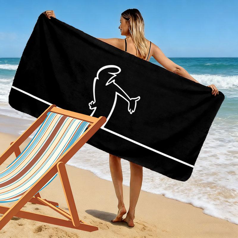 Osvaldo Cavandoli Print Beach Towel, Large Soft Quick Dry Towel for Beach Camping Swimming
