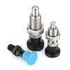 M8 M10 M12 M16 M20 M24 Fine Thread Black Self Locking Index Bolts Plastic Knob Stainless Steel Indexing Plunger With Nut