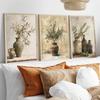 Retro Elegante Olivenbaum und Zitrone Leinwand Poster Vase Wandkunst Poster Perfektes Geschenk für Wohnzimmer Schlafzimmer Studentenwohnheim Heimdekoration