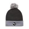 Removable Pom Golf Size Free Size Men's Beanie, 024810, Black/Slate Sky,