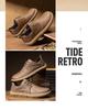 Men's 2025 Winter Retro Leather Casual Sports Shoes - Non-slip, Soft Sole, British Style Work Footwear