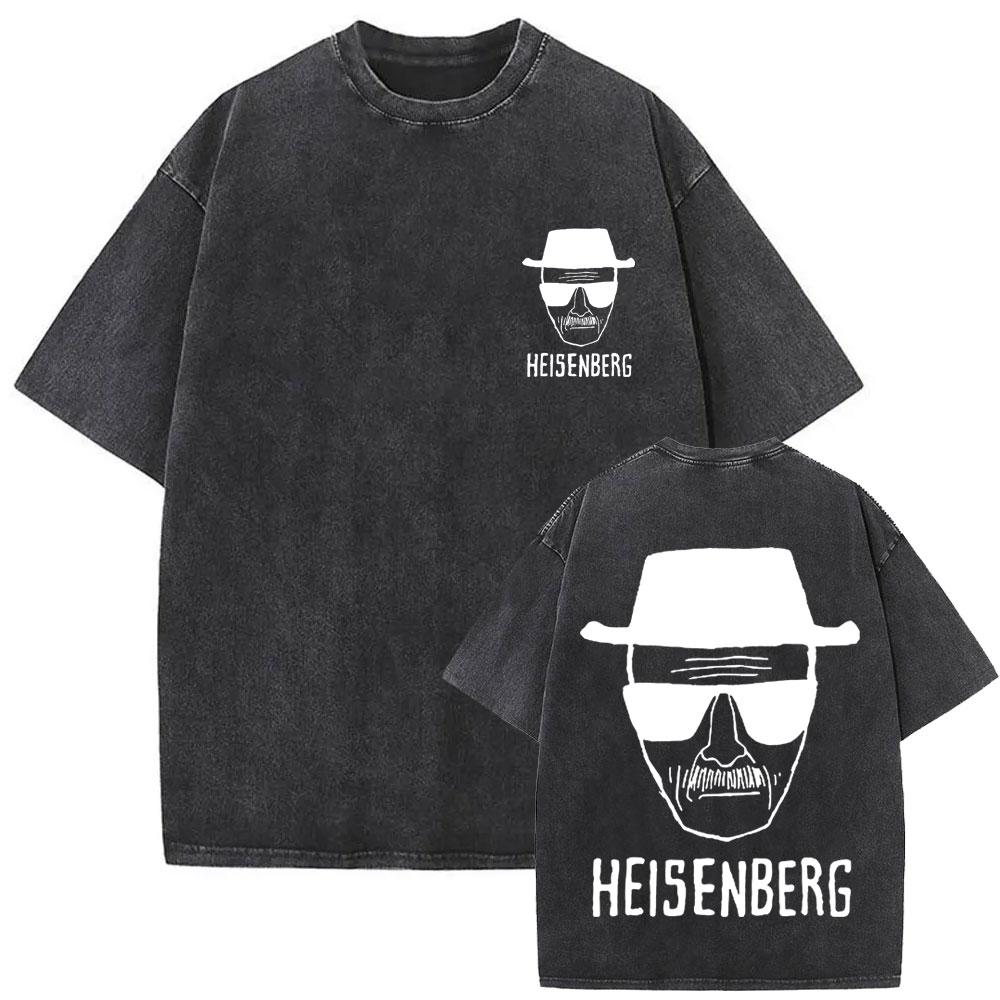 Heisenberg TV Breaking Bad Stay Out of My Territory Vintage Washed T Shirt Better Call Saul Graphic Tshirt Men Cotton Tshirts