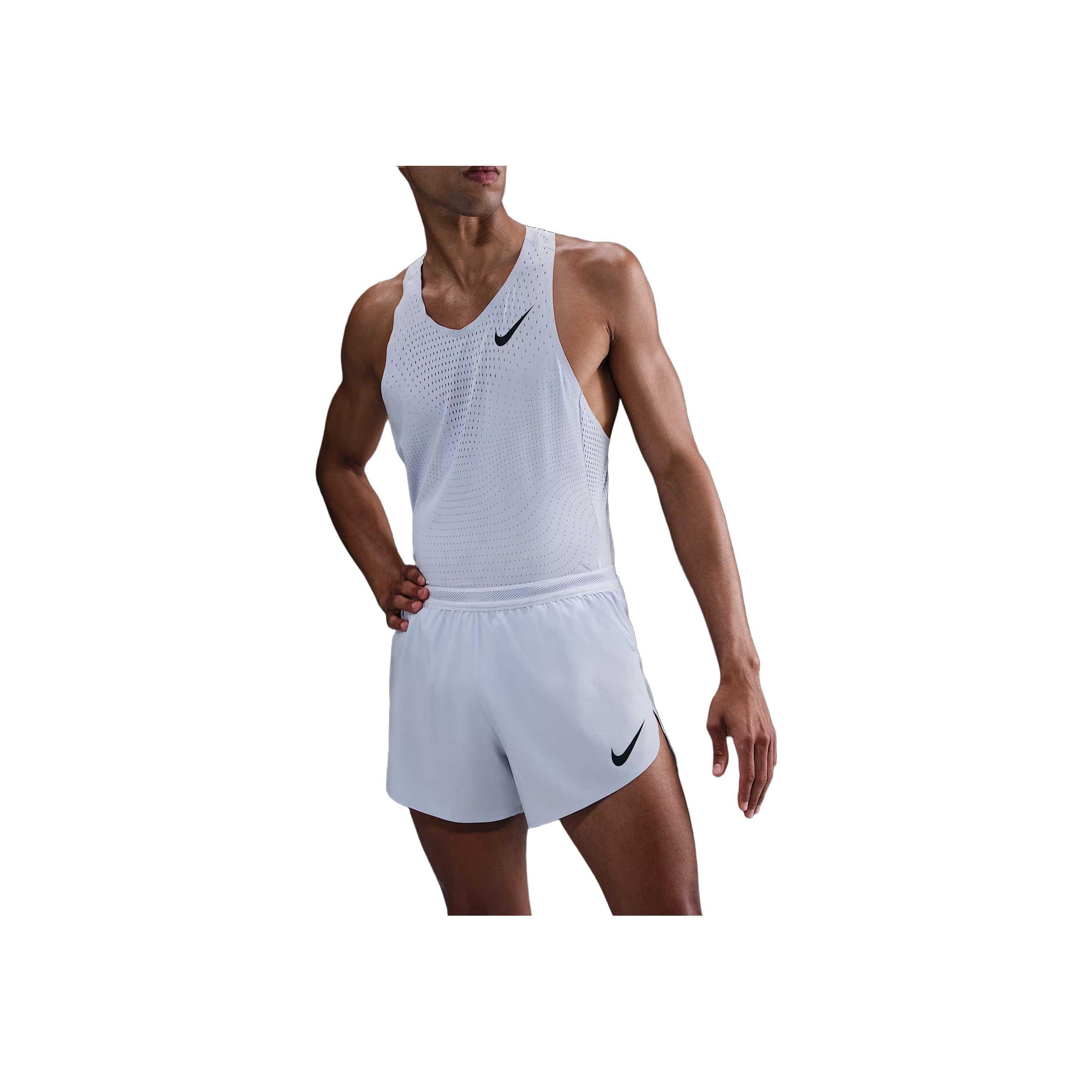 Nike Dri-FIT ADV AeroSwift Series Swoosh Comfortable Soft Elastic Waist Sports Shorts Men shorts White Black FN3352-057 XXL