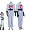 Anime Jessie and James Cosplay Costume Team Rocket Jessie Musashi James Kojirou Halloween Cosplay Costume Full Set Women Men
