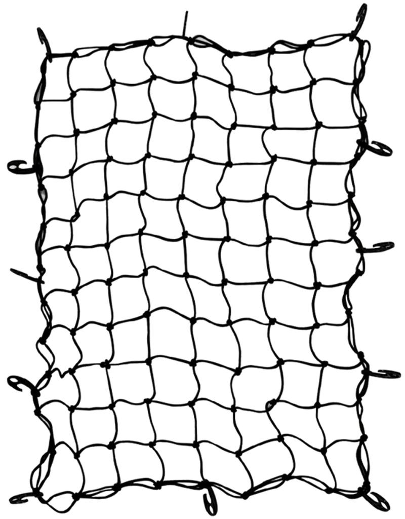 Aquamie Stretchable Cargo Net for Light Elastic Material with Prevents Cargo from Secures Ideal for Leisure and 90 x 120 cm Trucks, Hooks, Slumping,