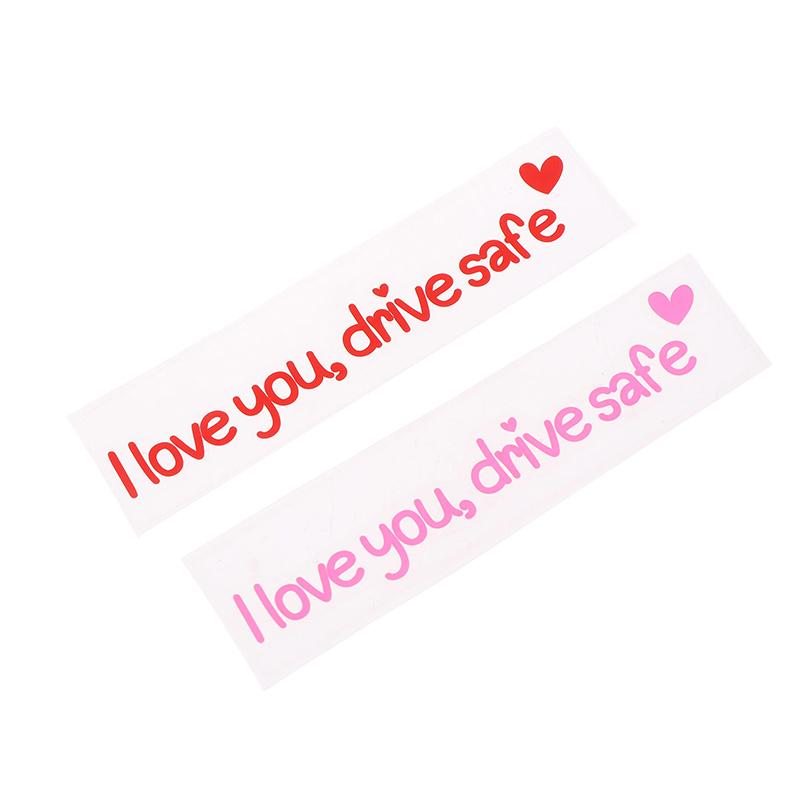 I Love You Drive Safe Car Mirror Stickers Affectionate Reminder Heartfelt Safety Reminder For Women Drivers Car Interior Sticker