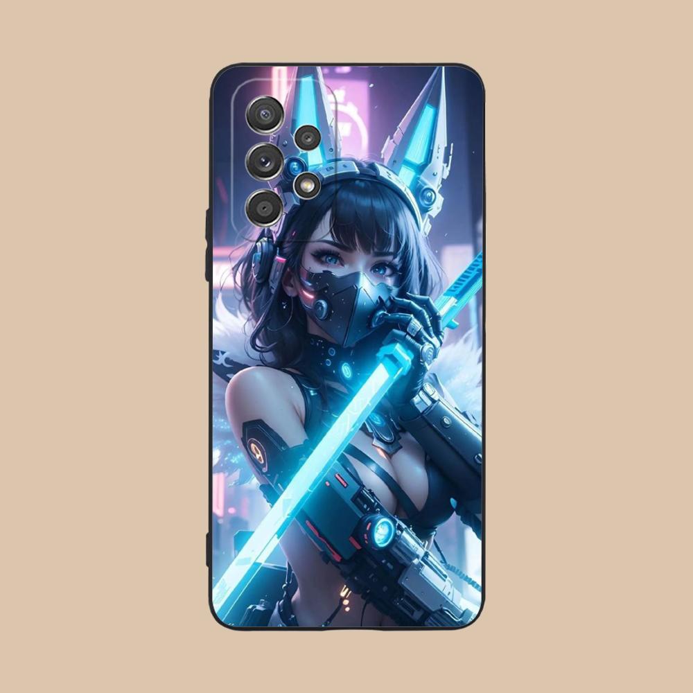 Anime Girl Mobile Phone Case for Samsung Galaxy M55 54 42 35 34 33 32 23 22 15 14 13 12 F55 5G Colorful Cover Smartphone