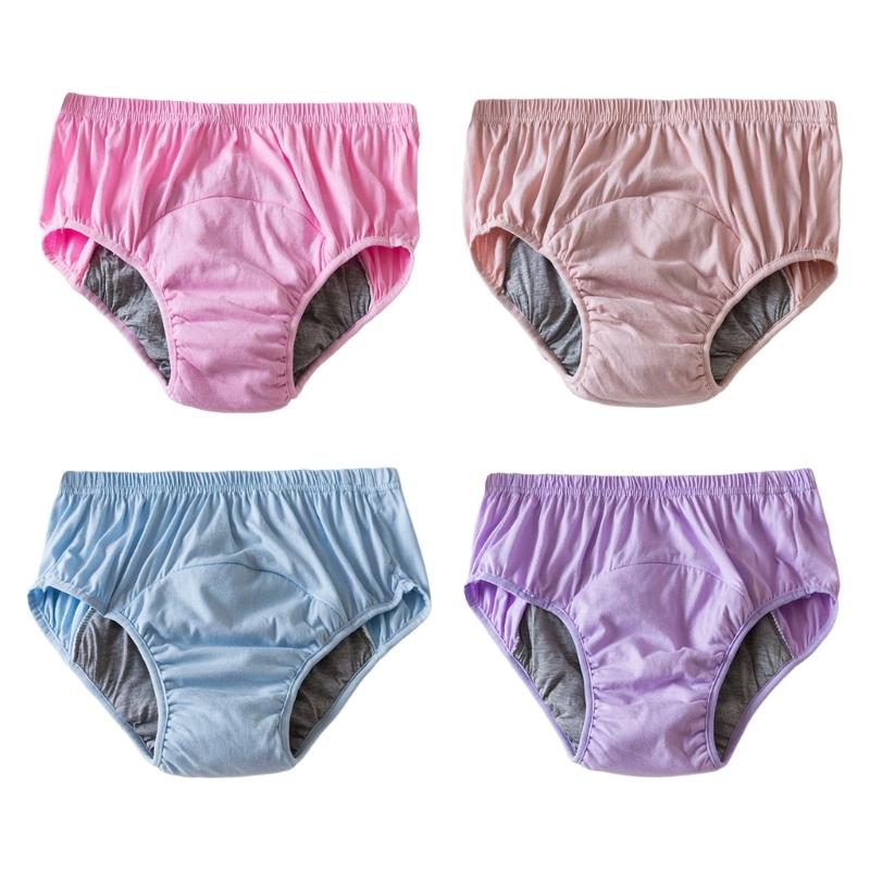 Breathable Washable Adult Incontinence Underwear For Seniors Absorbent Leakproof Cotton Underwear Discreet Comfort Wear