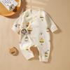Baby Romper With Pure Cotton Long Sleeve Design For Newborns And Toddlers