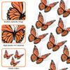 Exclusive 3D Monarch and Emperor Butterfly Orange Simulation for Day of the Dead Halloween Styling