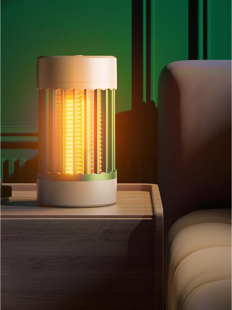 USB Mosquito Killer Lamp: Indoor/Outdoor Electric Shock with Purple Light Photocatalyst Mosquito Repellent and Night Light.